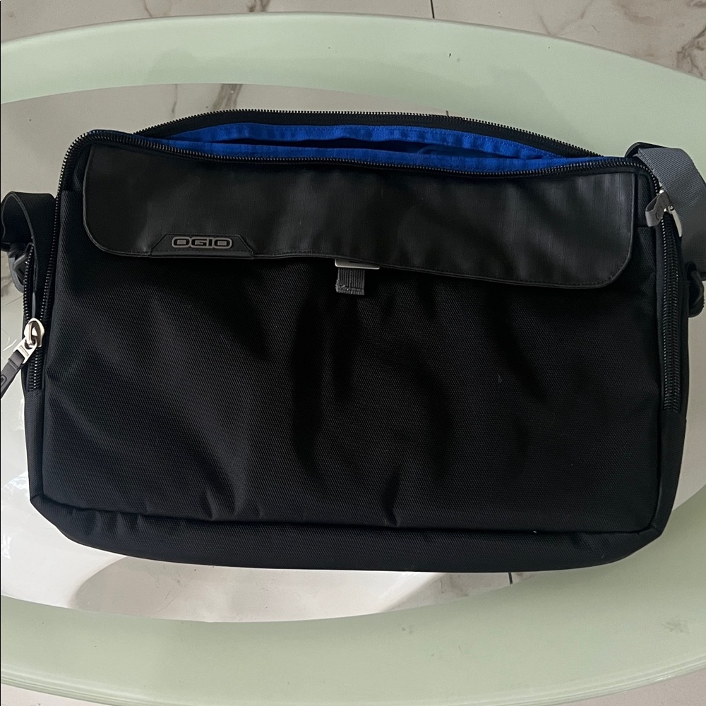 OGIO Black and Blue Messenger Bag